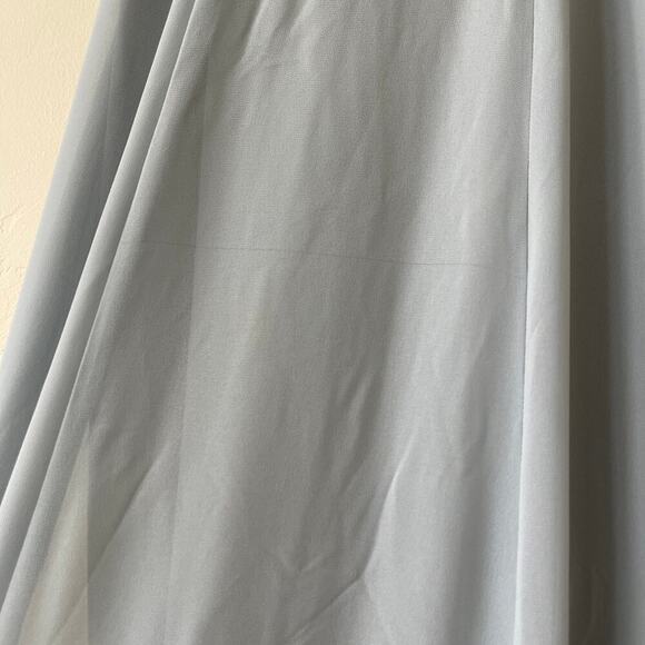 Show Me Your Mumu Lauren Tie Maxi Dress Steel Blue Chiffon Size Small NWT - Picture 5 of 12